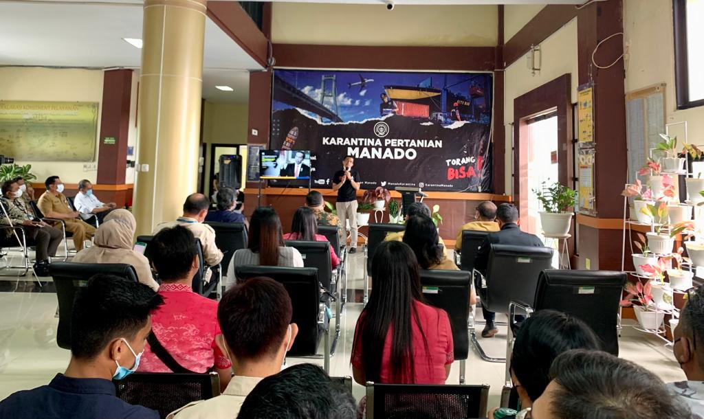 Karantina Pertanian Manado luncurkan sistem penyajian data dan informasi (dashboard) 'Minaesa'. 