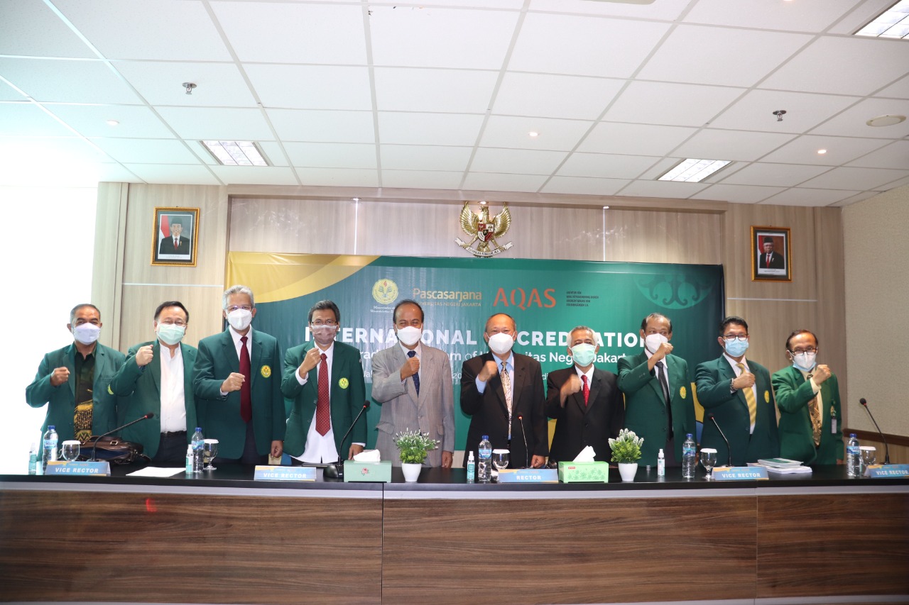 Pascasarjana Universitas Negeri Jakarta memperoleh akreditasi internasional  Agency for Quality Assurance by Accreditation of Study (AQAS)
