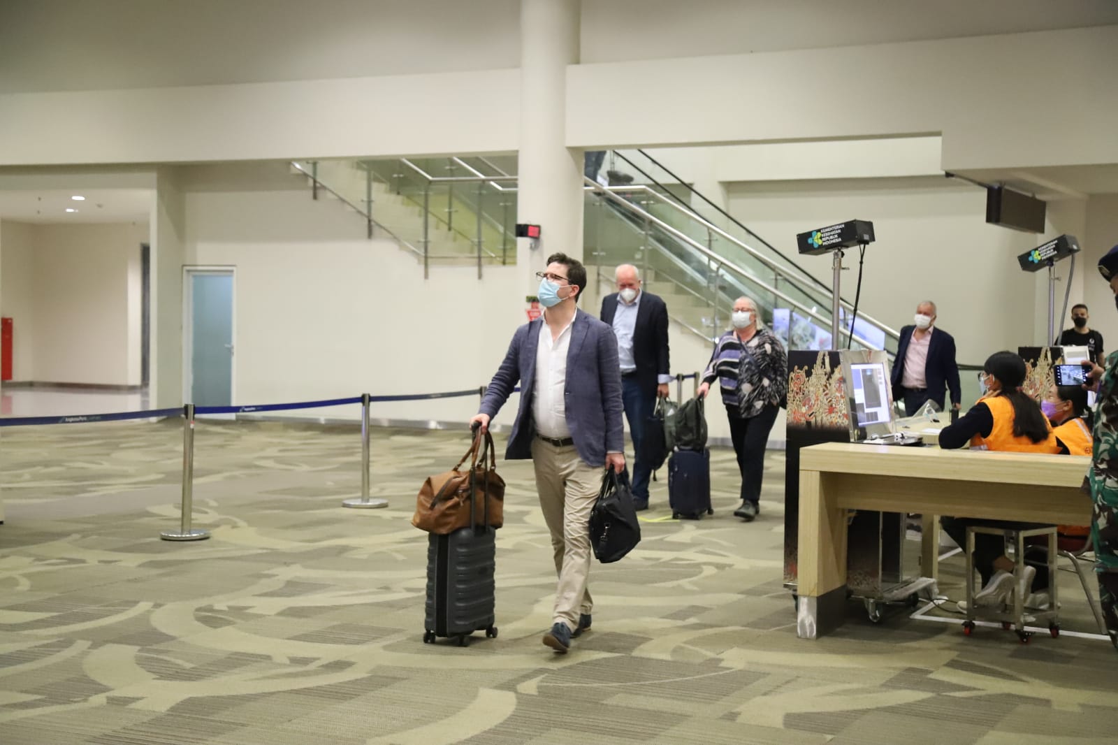 Para tamu delegasi KTT G20 mulai berdatangan ke Bali melalui Bandara Ngurah Rai, Rabu (8/12).