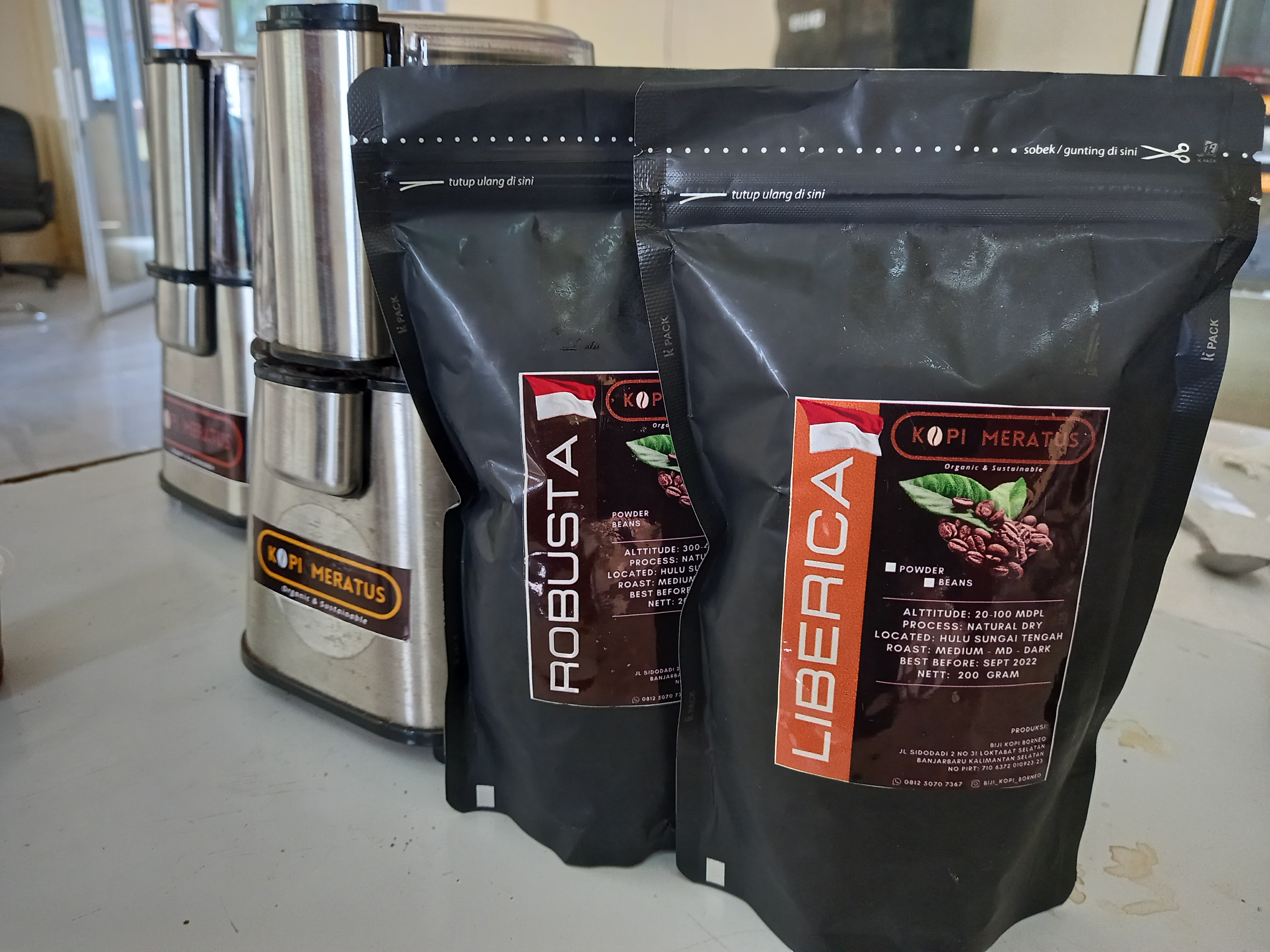 Produk kopi asal Kalimantan Selatan sudah dikemas baik