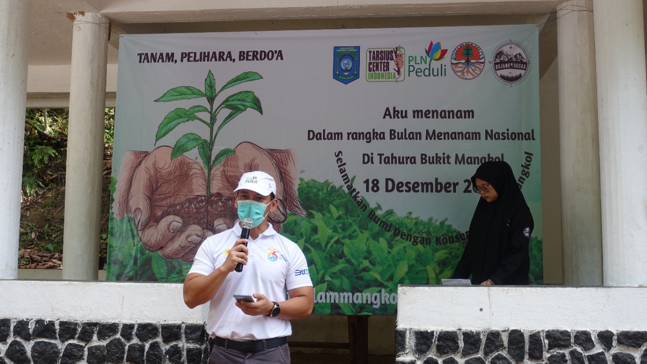 GM PLN UIW Bangka Belitung, Manager Komunikasi Tri Putra Septa menghadiri kegiatan PLN Babel di Bukit Mangkol.