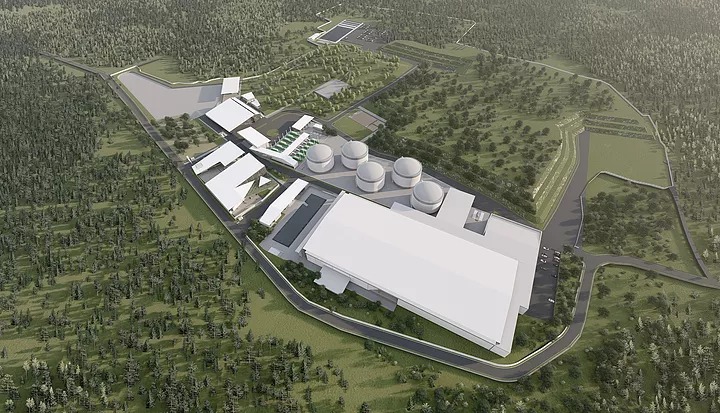 Ilustrasi fasilitas pengelolahan smapah menjadi energi listrik