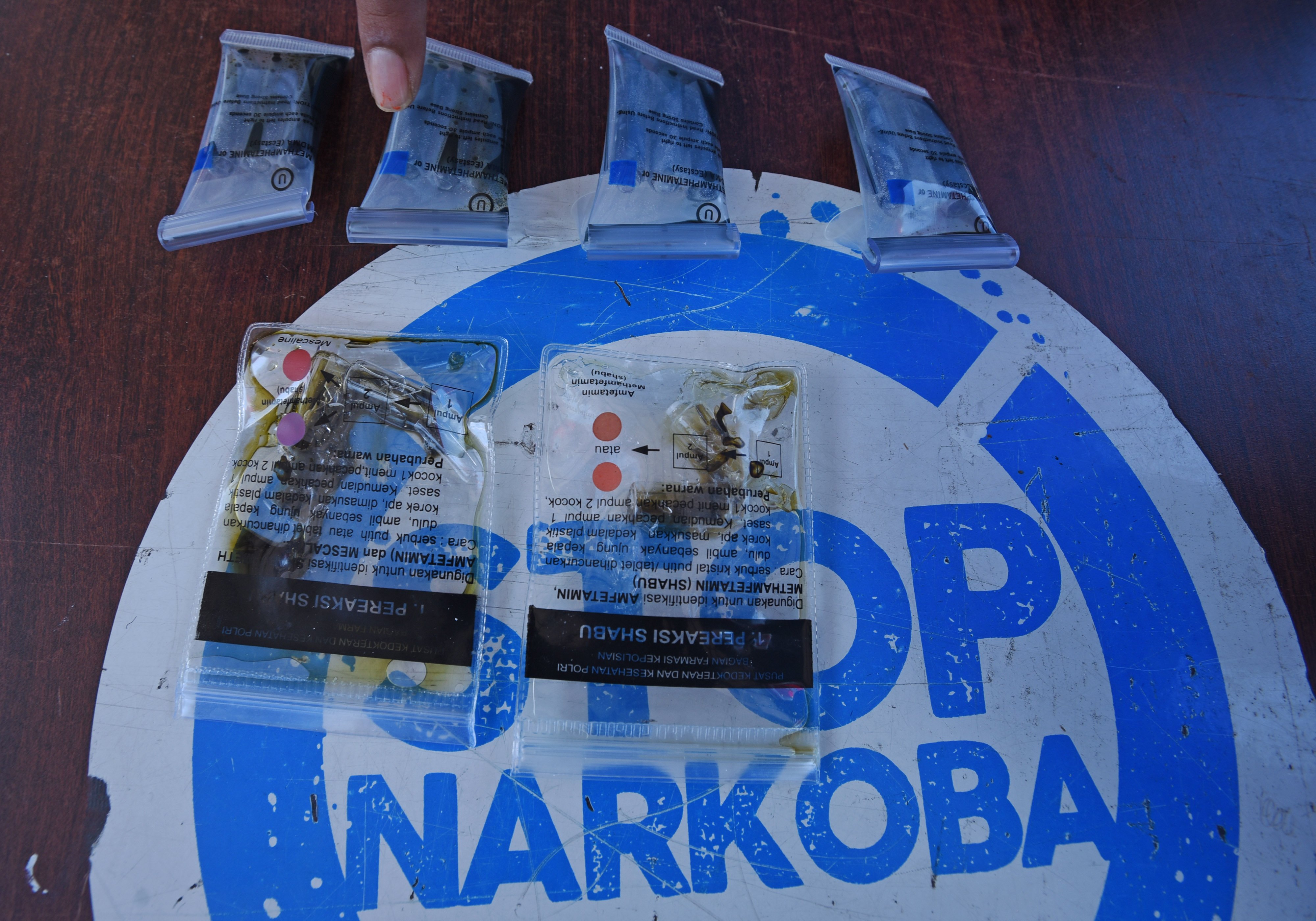 Ilustrasi: barang bukti narkoba jenis sabu.