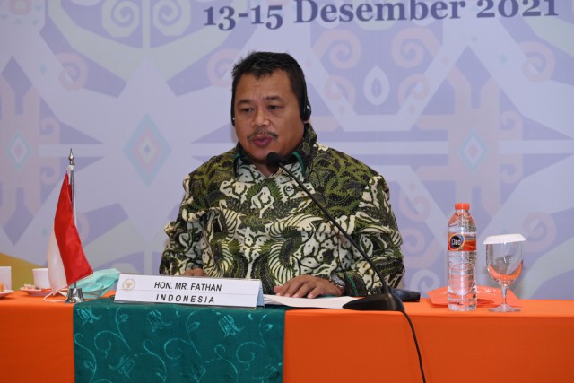 Anggota Badan Kerja Sama Antar-parlemen (BKSAP) DPR RI Fathan dalam agenda The 29th Annual Meeting of The Asia-Pacific Parliamentary Forum.
