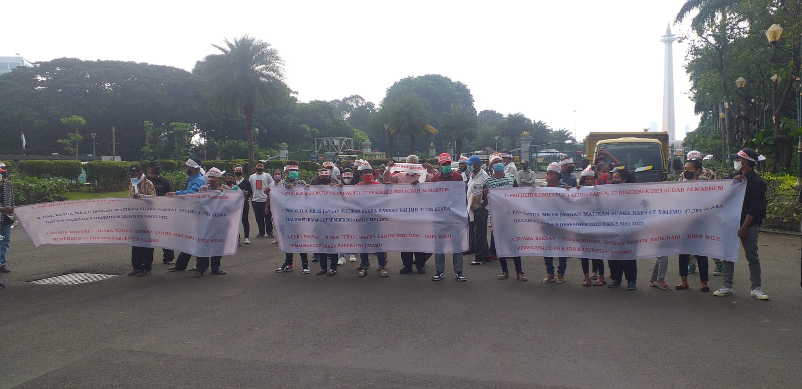  Paguyuban Nusantara Yalimo Bangkit meminta MK untuk tidak mematikan suara rakyat Yalimo dan bersikap bijaksana serta adil.