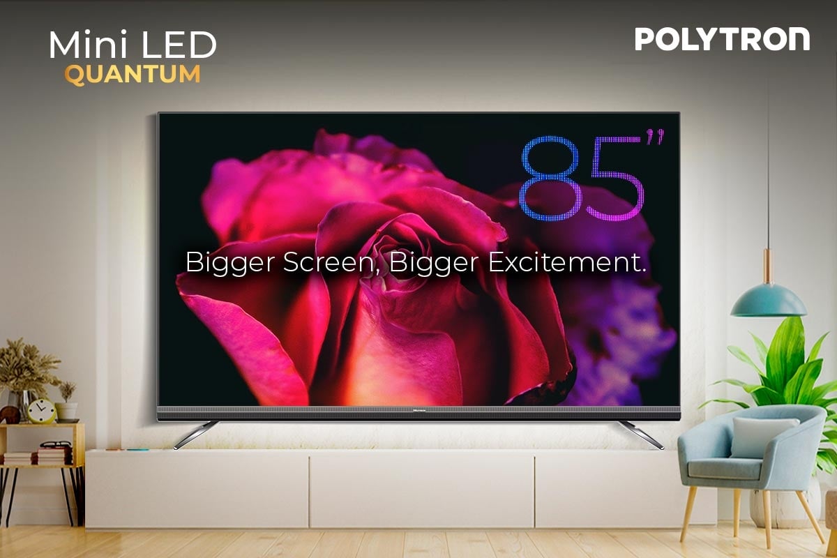 Televisi Polytron Mini LED Quantum 85 Inch