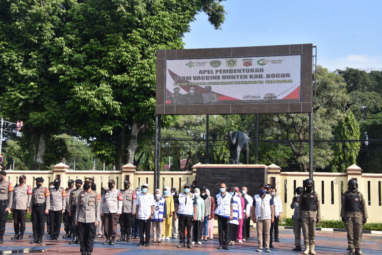 Kejar Target, Tim Vaksin Hunter Diluncurkan di Kabupaten Bogor