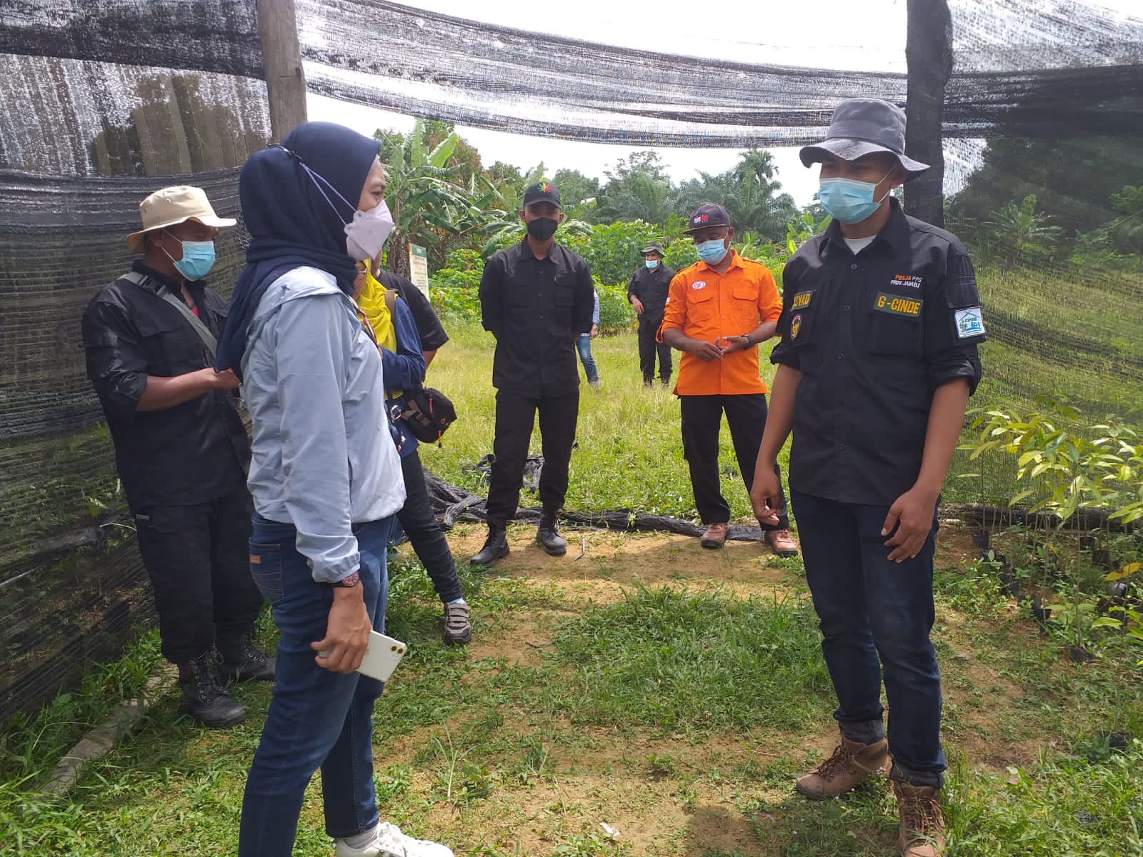 Kelompok MPR di Dusun Pancuran Desa Muara Merang, Kab. Musi Banyuasin, Sumsel memaparkan upaya menghijaukan kepada wartawan, Rabu (29/12)