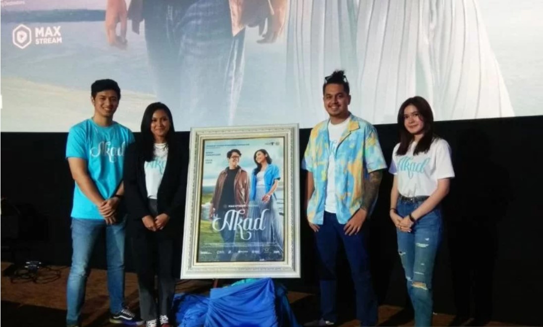 Peluncuran poster dan trailer film Akad, Jumat (3/12), di Plaza Indonesia XXI Jakarta Pusat. 