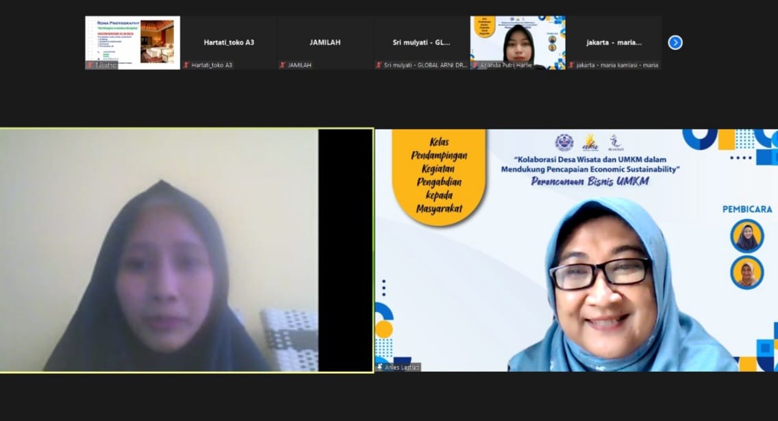 Program pendampingan UMKM yang dilakukan Universitas Trilogi