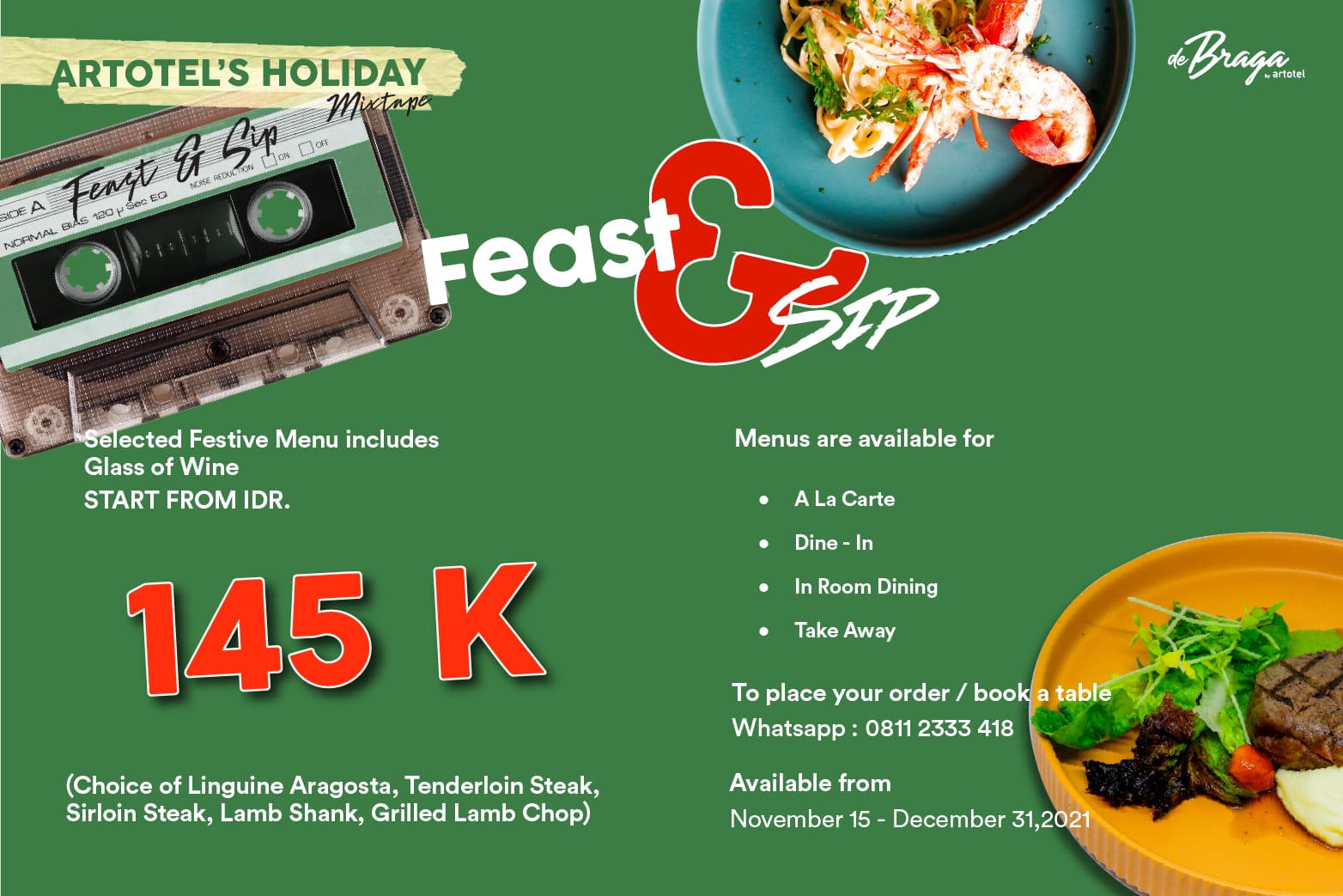 De Braga By Artotel Rayakan Natal dan Tahun Baru dengan 'Artotel's Holiday Mixtape'