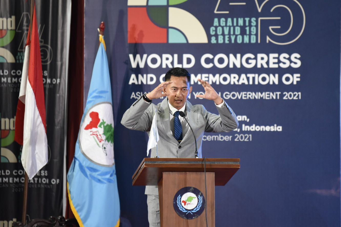 Presiden Asia Africa Youth Government (AAYG), Saddam Al Jihad terpilihn untuk periode 2021-2026