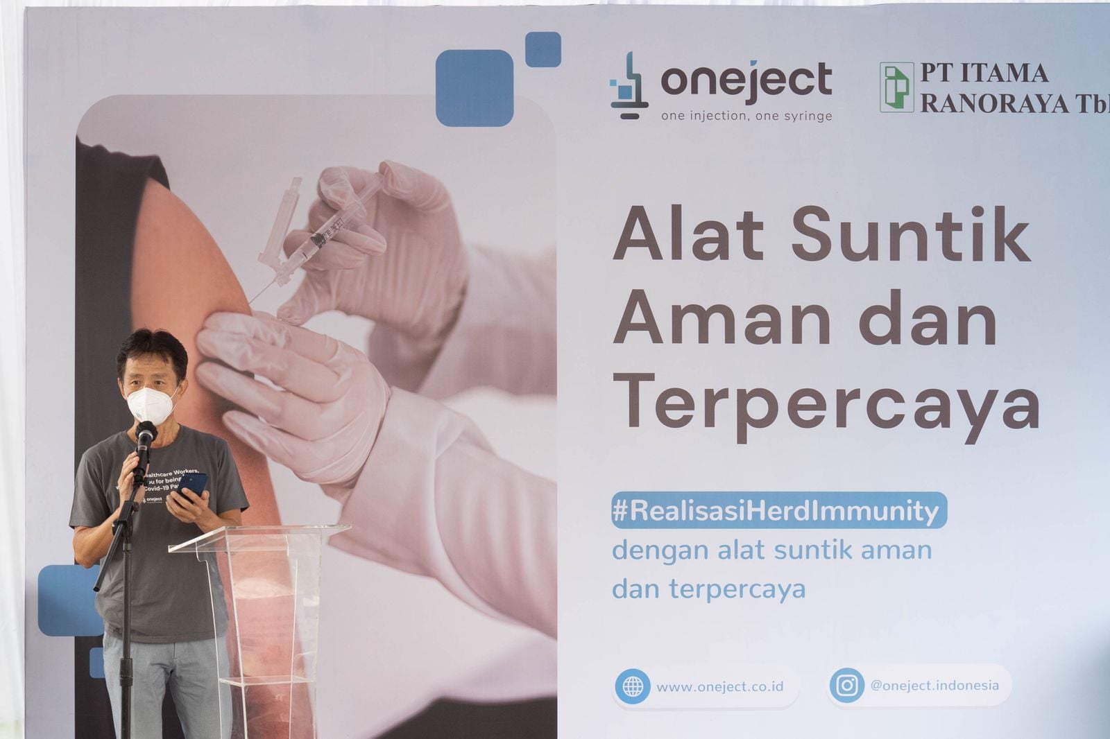 Pemkot Bandung dan Oneject Gelar Kick Off Vaksinasi Covid-19 untuk Anak Usia 6-11 Tahun 