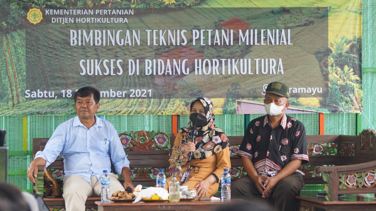 Kegiatan Bimtek bertemakan, ‘Petani Milenial Sukses di Bidang Hortikultura,’ pada Sabtu (19/12).