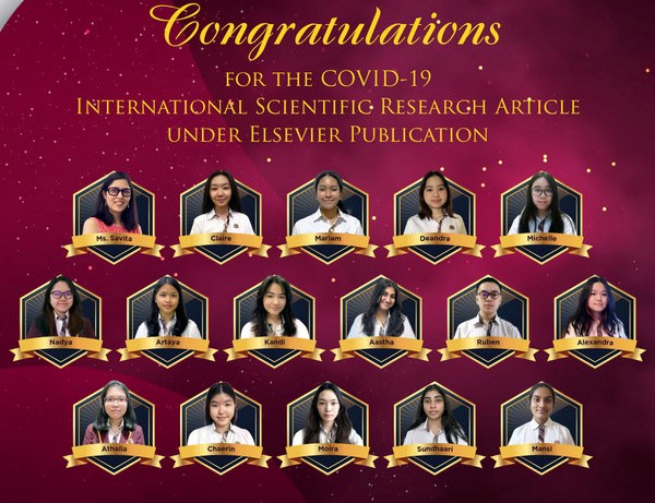 Binus School Simprug Mengumumkan Partisipasi Siswanya dalam Publikasi Jurnal Ilmiah Internasional tentang Covid-19.