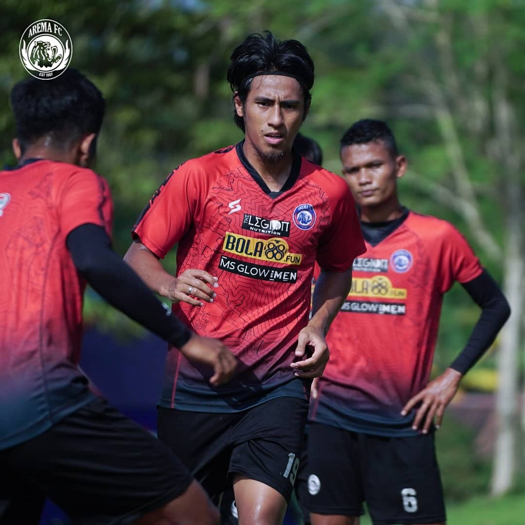 Skuad Arema FC tengah Berlatih