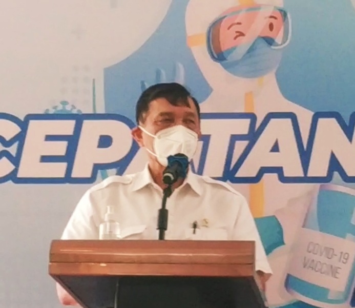 Menteri Koordinator Bidang Kemaritiman dan Investasi Luhut Binsar Pandjaitan.