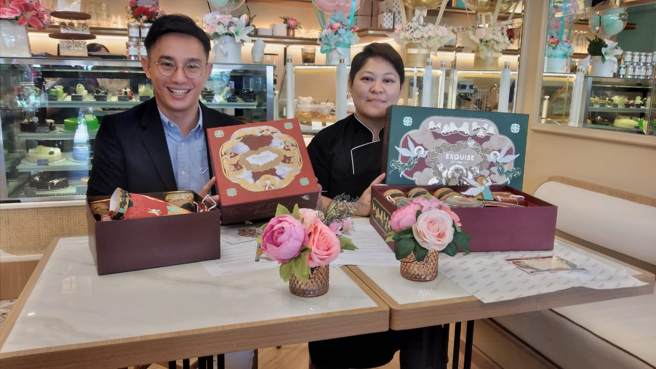 Hampers natal dan tahun baru Exquise Pattisserie