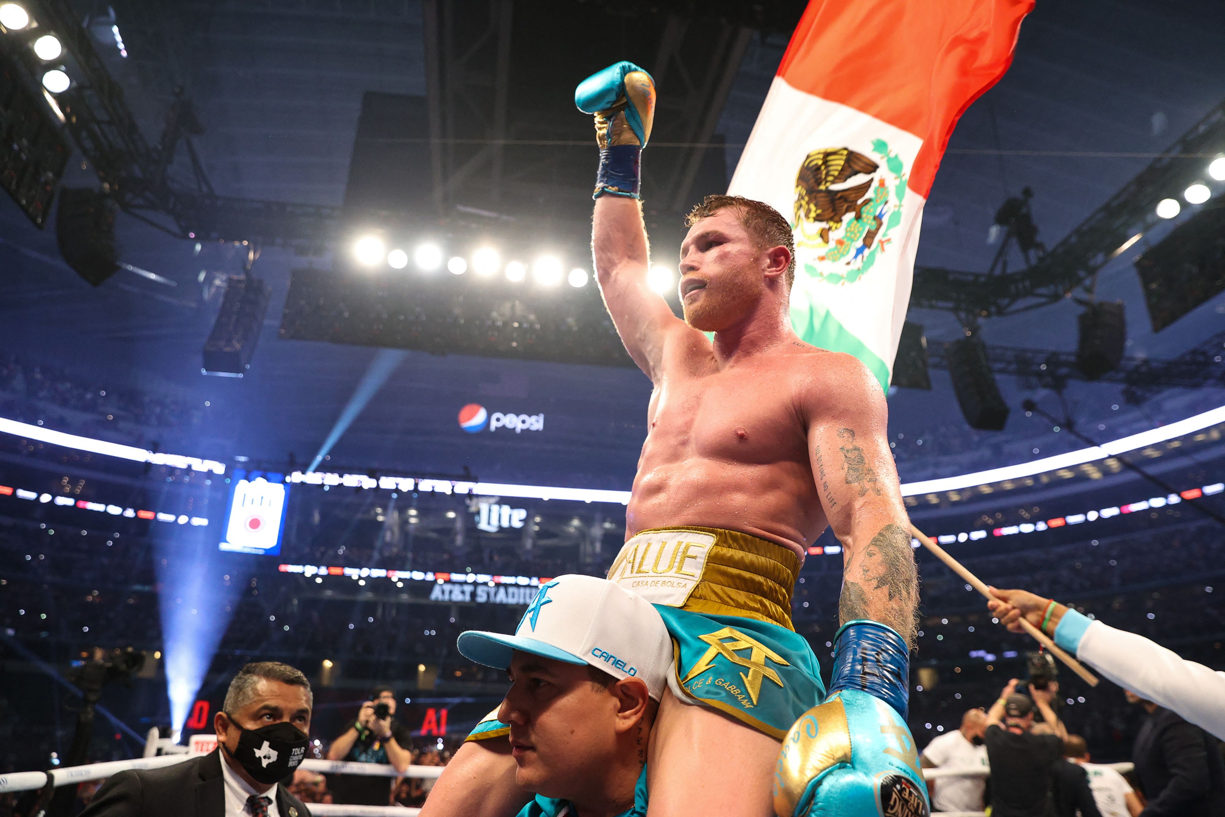 Petinju Meksiko Saul 'Canelo' Alvarez