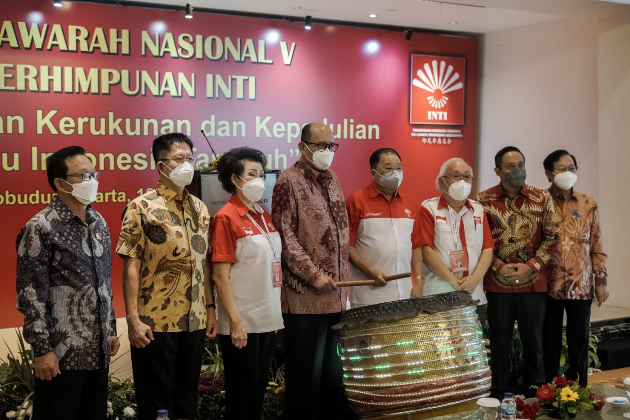 Musyawarah Nasional V Perhimpunan Inti bertema Meningkatkan Kerukunan dan Kepedulian Menuju Indonesia Maju, di Jakarta, 18-19 Desember 2021.