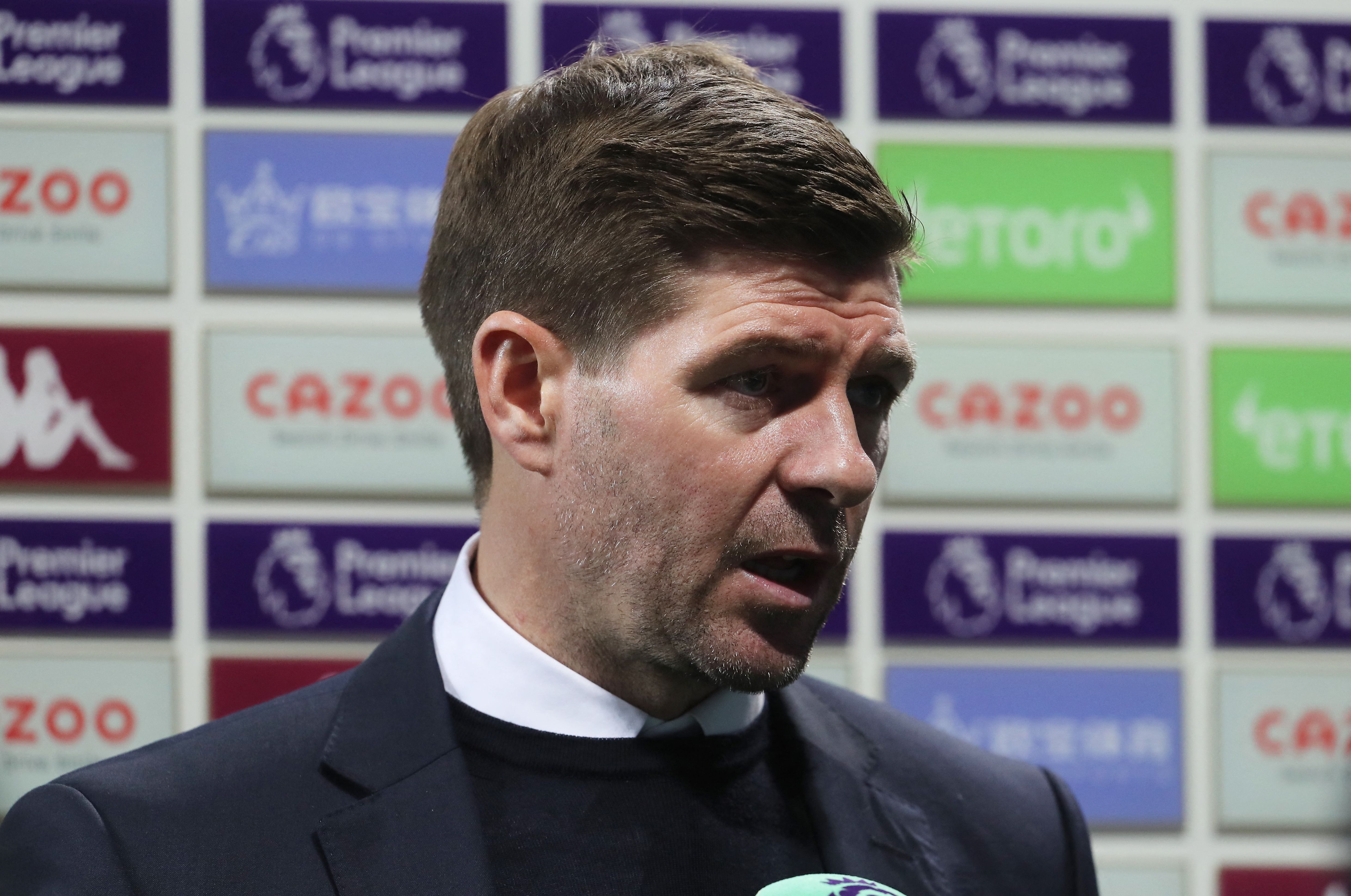 Pelatih Aston Villa Steven Gerrard