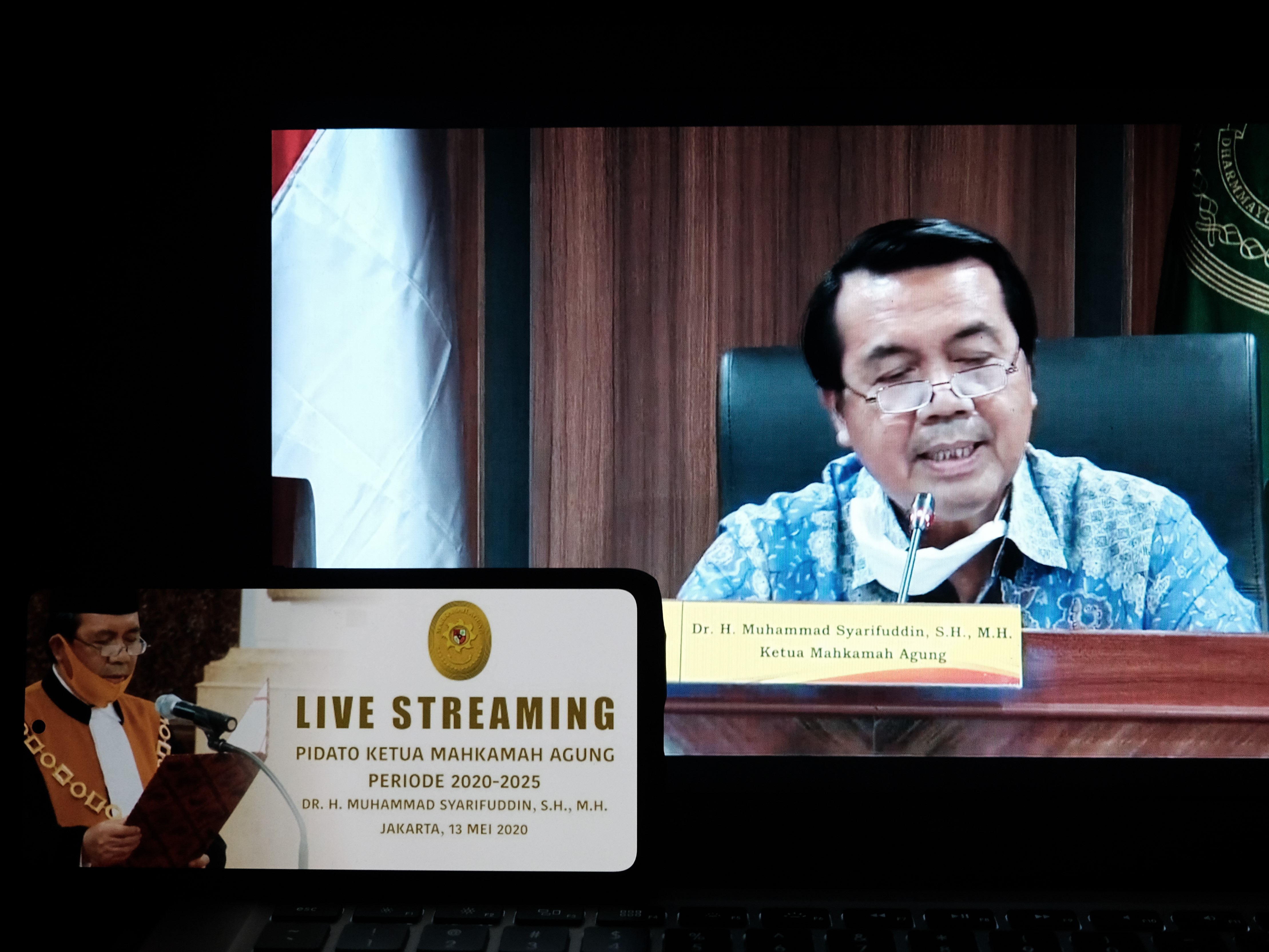 Ketua Mahkamah Agung Muhammad Syarifuddin.