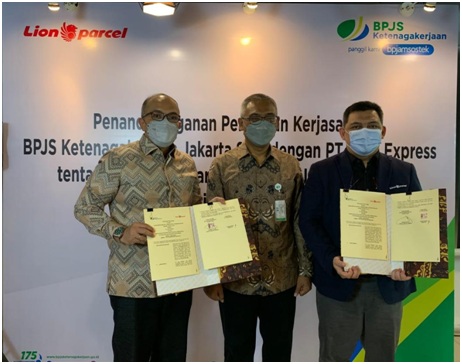 BPJS Ketenagakerjaan Targetkan Lindungi Seluruh Pekerja Mitra Lion Parcel