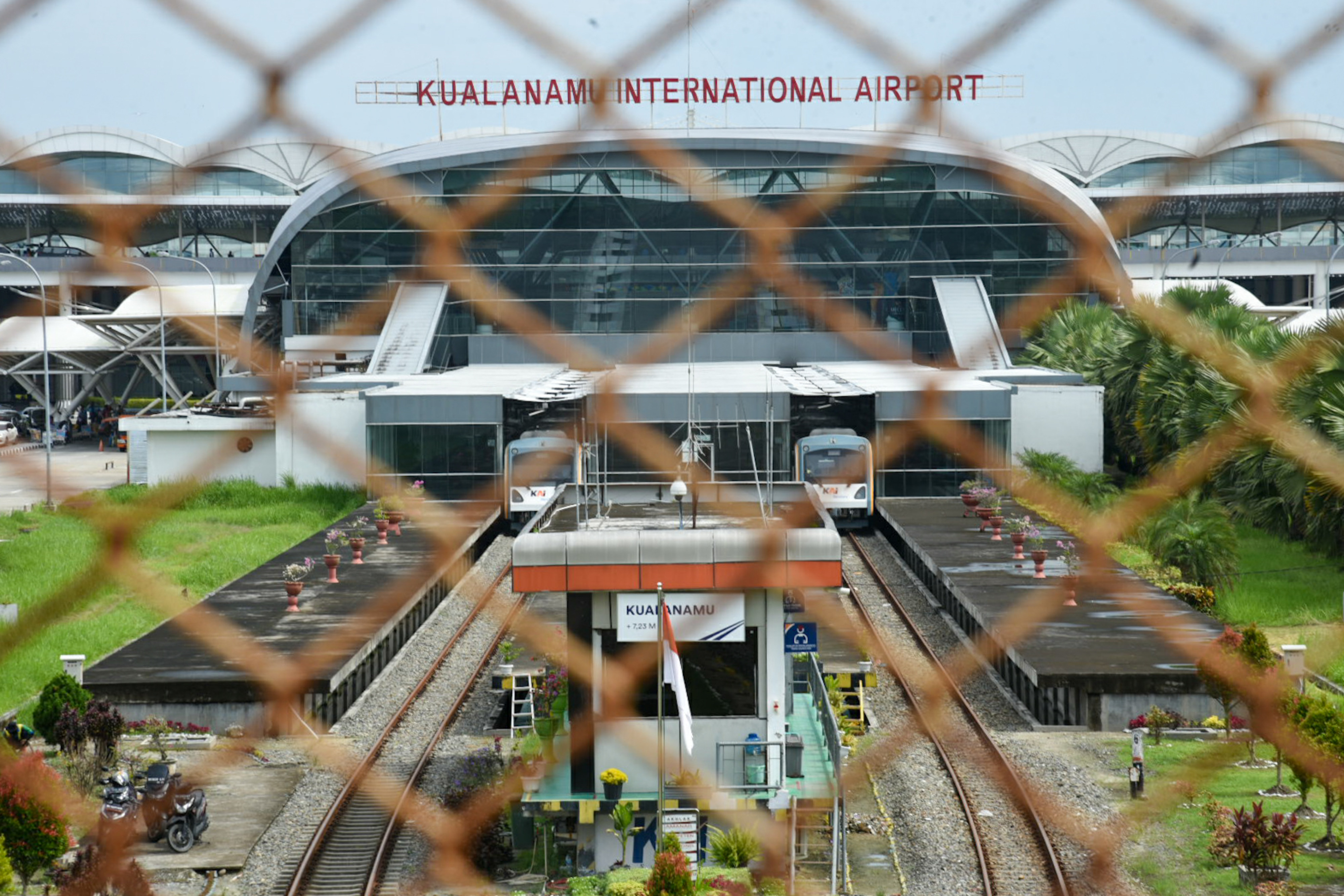 Suasana Bandara Internasional Kualanamu di Deli Serdang, Sumatera Utara.