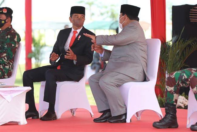 Presiden Joko Widodo dan Menhan Prabowo Subianto