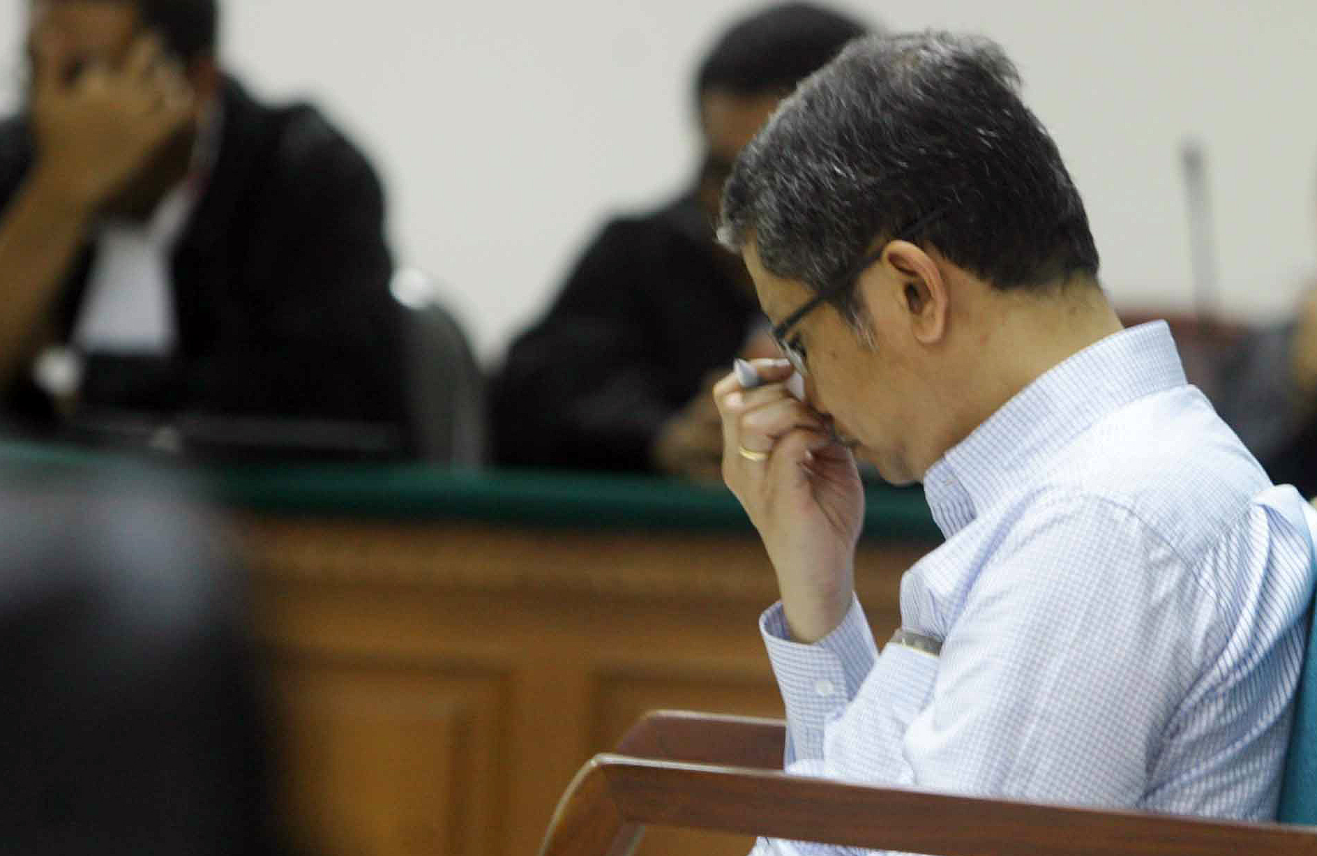 Terpidana kasus korupsi IM2, Indar Atmanto yang juga mantan Dirut IM2