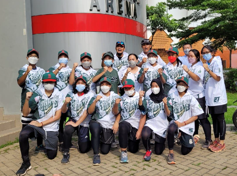 Tim putri Banten menjadi runner up Kejurnas Baseball Putri 2021. 