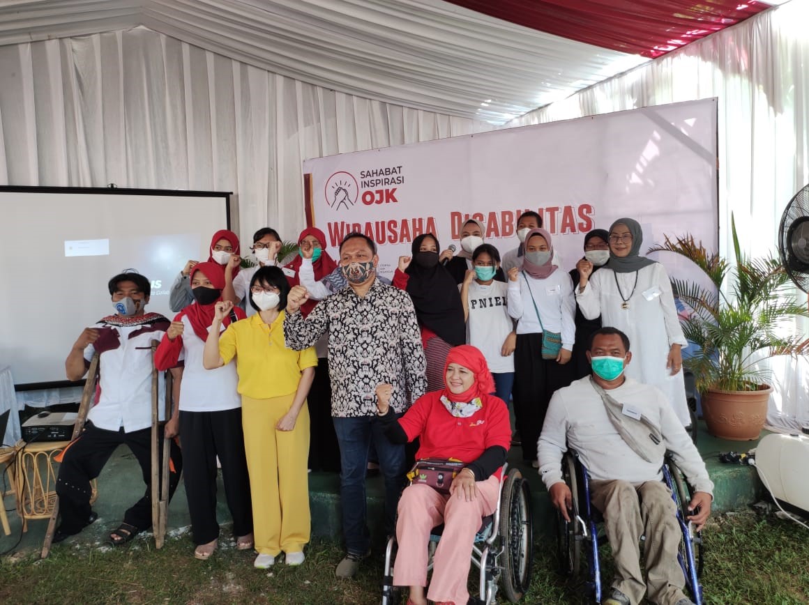 Kegiatan wirausaha disabilitas yang digelar OJK dalam rangka HUT satu dasawarsa OJK.