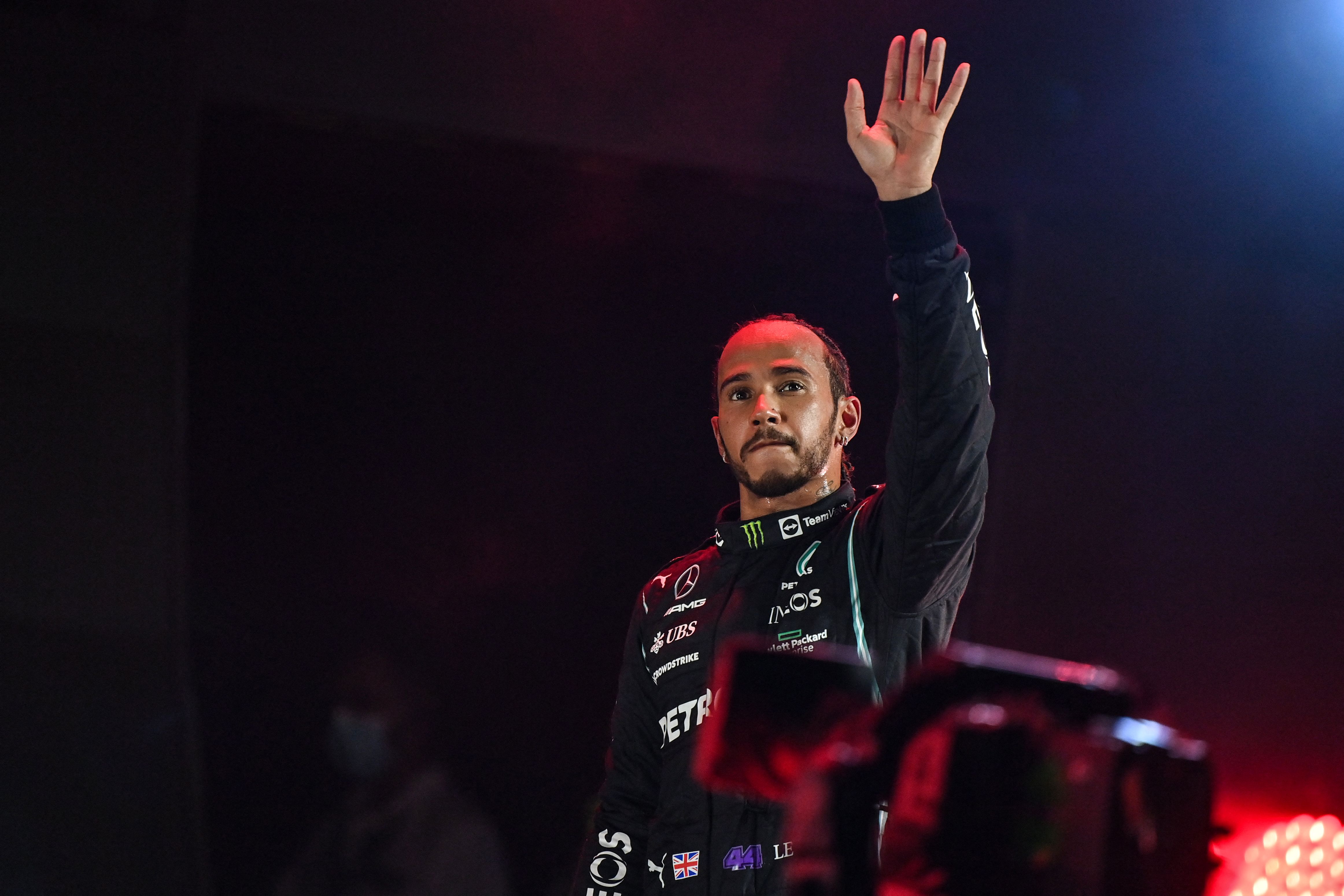 Pembalap Mercedes Lewis Hamilton