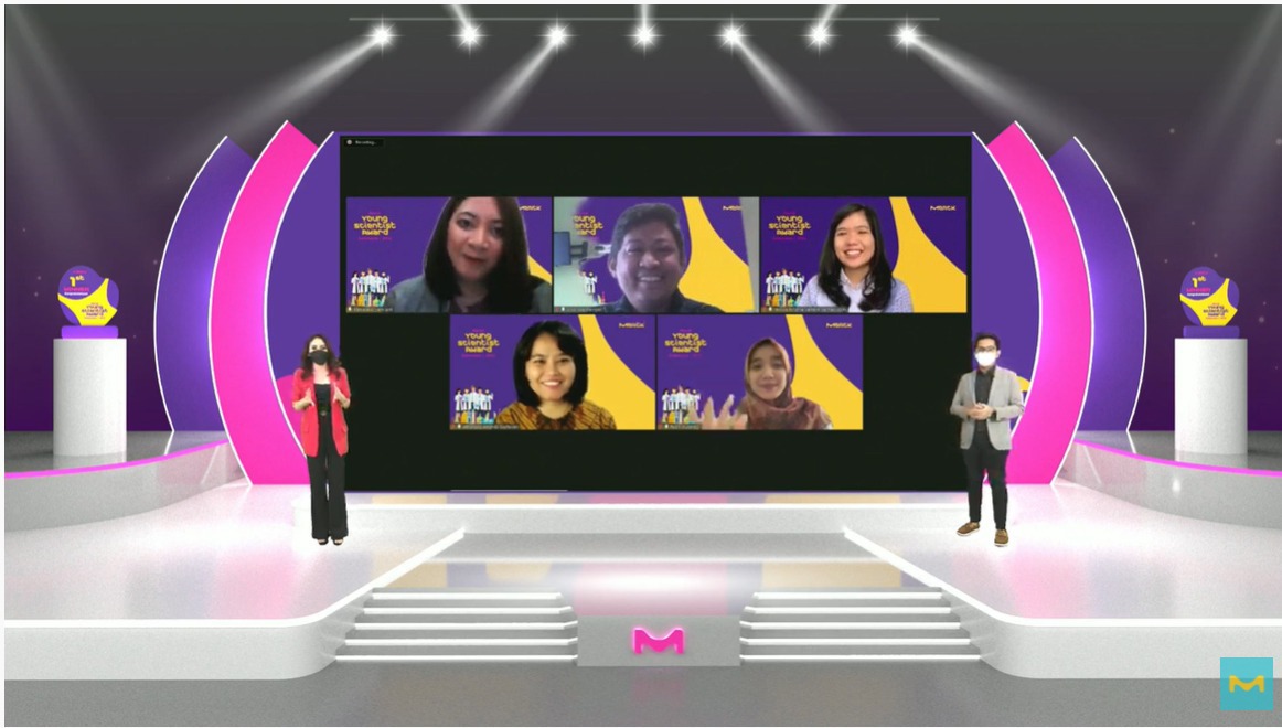 Acara pengumuman lima pemenang Merck Young Scientist Award 2021.
