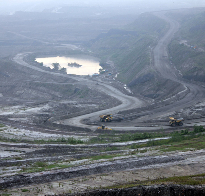 Aktivitas penambangan batu bara di Kalimantan Selatan