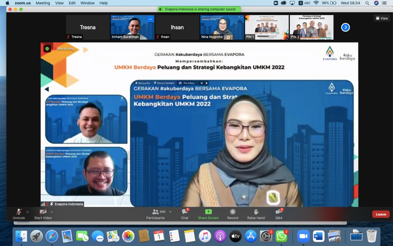 Webinar UMKM Berdaya: Peluang dan Strategi Kebangkitan UMKM 2022 