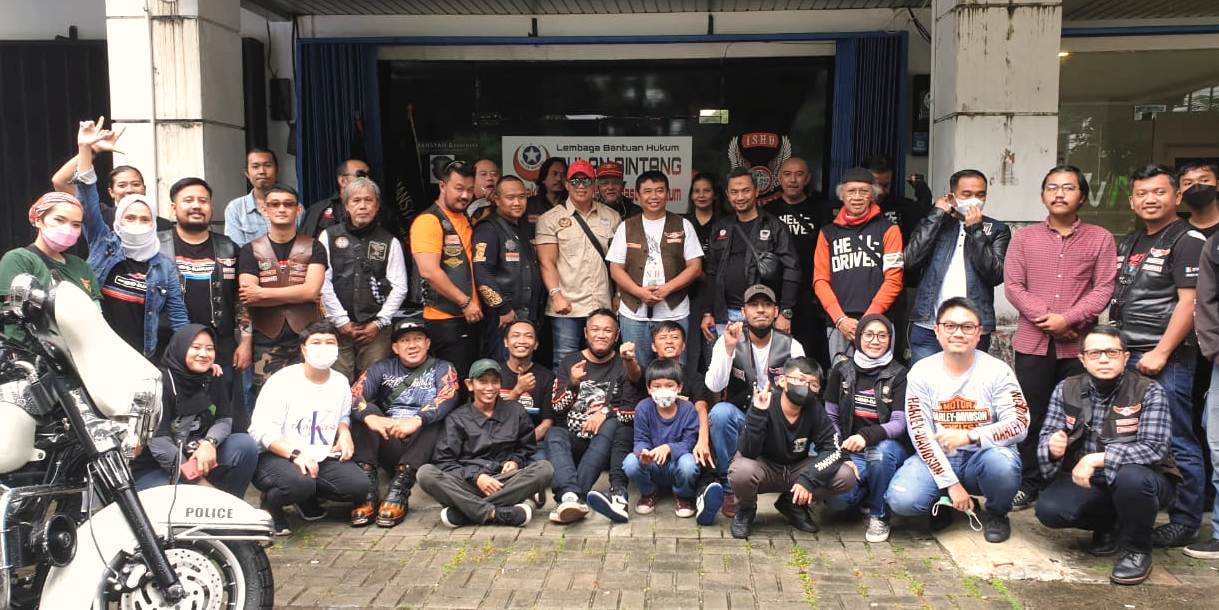 Anggota Ikatan Sport Harley Davidson (ISHD) Jakarta.