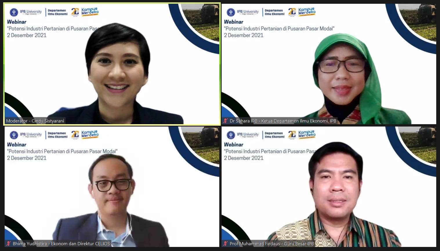 Potensi Industri Pertanian di Pusaran Pasar Modal, Kamis (2/12).