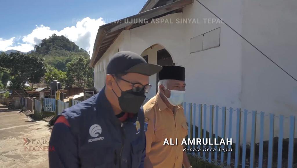 Kepala Desa Tepal Ali Amrullah dalam program Melihat Indonesia di Metro TV.