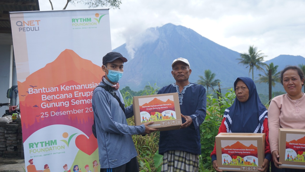 Sebagai bentuk kepedulian mereka terhadpa bencana yang terjadi di Indonesia, Qnet memberikan bantuan untuk para korban erupsi Semeru.