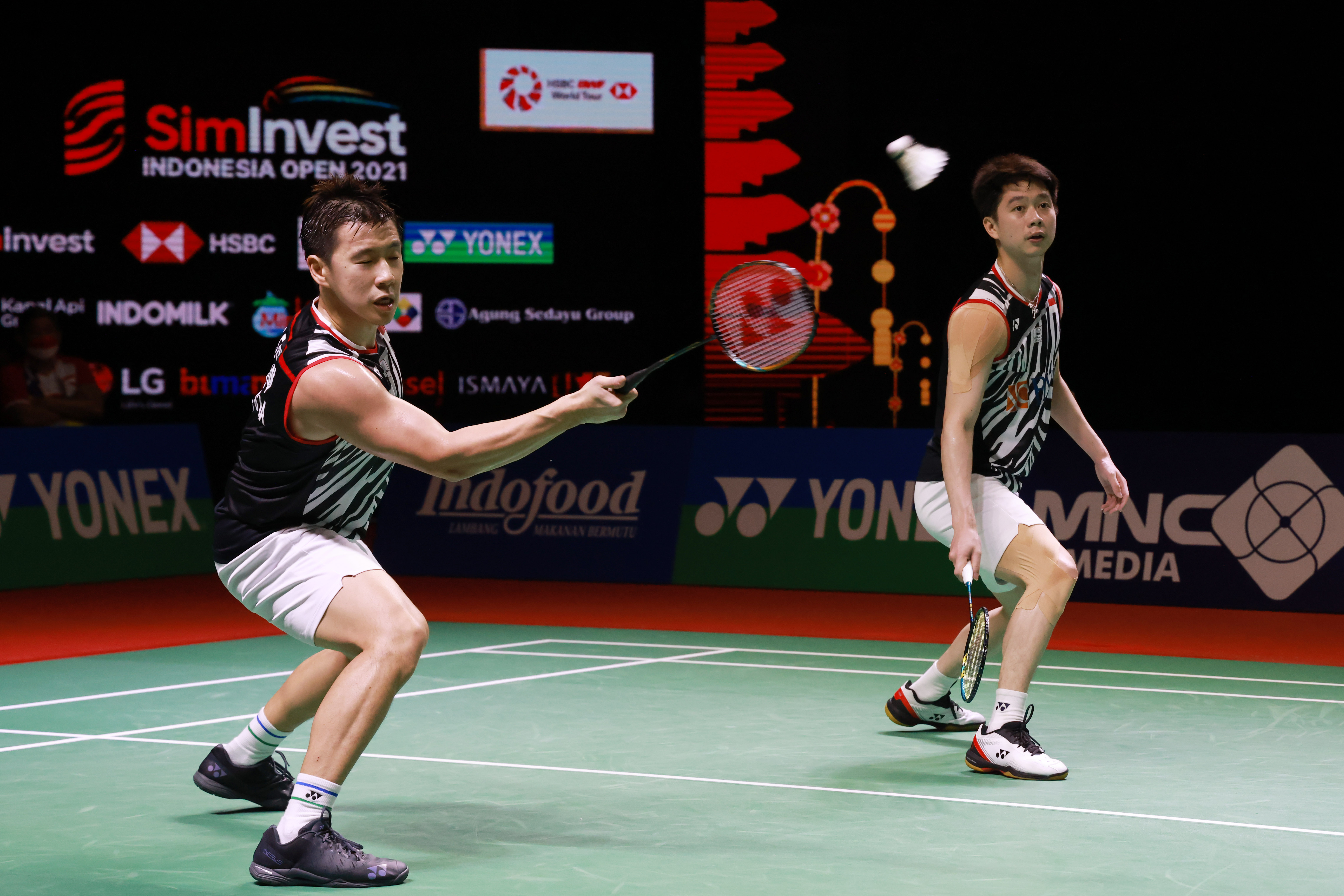 Pasangan ganda putra Indonesia Kevin Sanjjaya Sukamuljo/Marcus Fernaldi Gideon