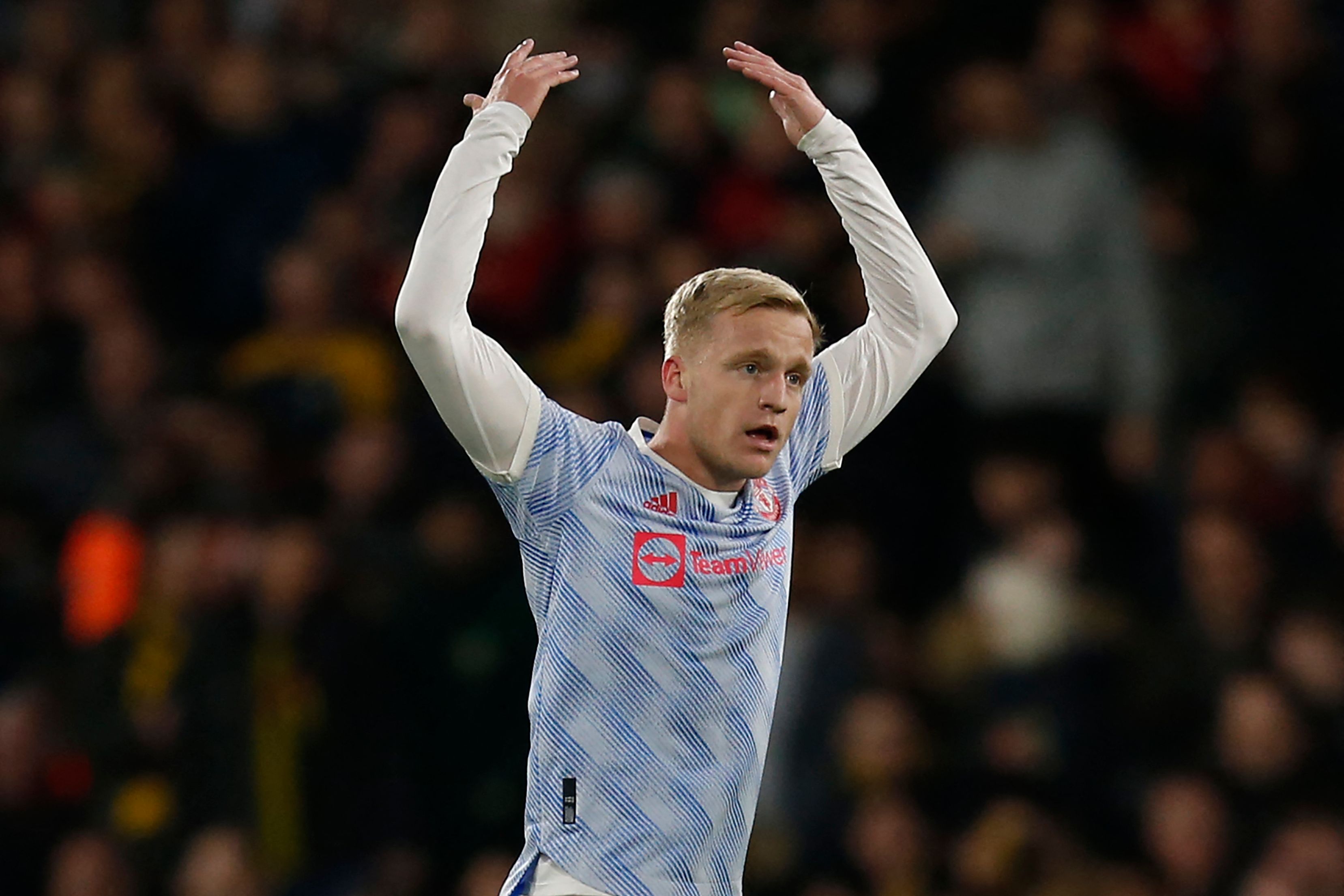 Gelandang Manchester United Donny van de Beek