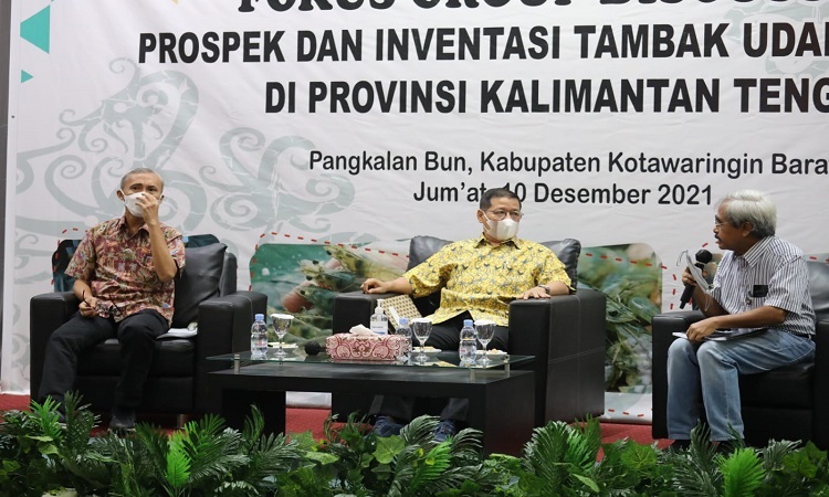 Diskusi Kelompok Terbatas soal prospek tambang udang digelar di Kotawaringin Barat, Kalimantan Tengah