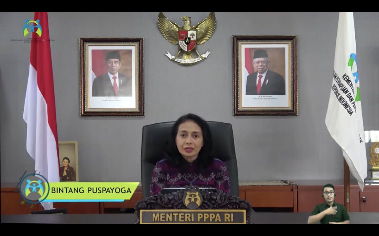 Menteri Pemberdayaan Perempuan dan Perlindungan Anak Bintang Puspayoga