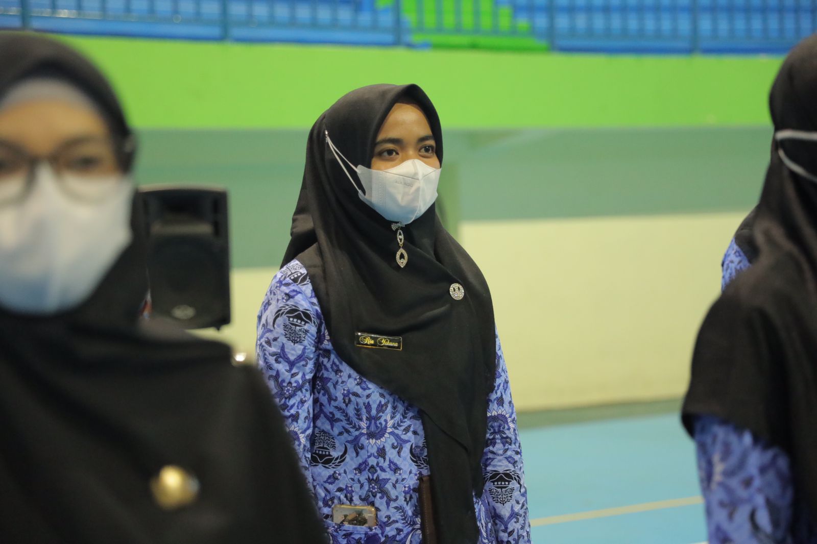 Acara pelantikan pejabat administrasi di lingkungan Pemprov Babel ke jabatan fungsional di GOR Sahabuddin, Pangkalan Baru, Bangka Tengah.