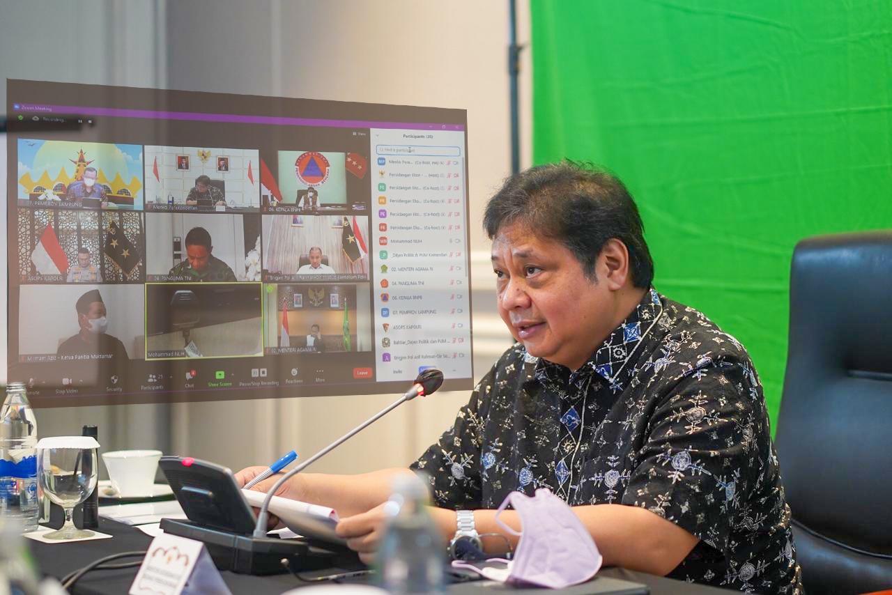 Airlangga Pimpin Rapat Koordinasi Persiapan Muktamar NU ke-34