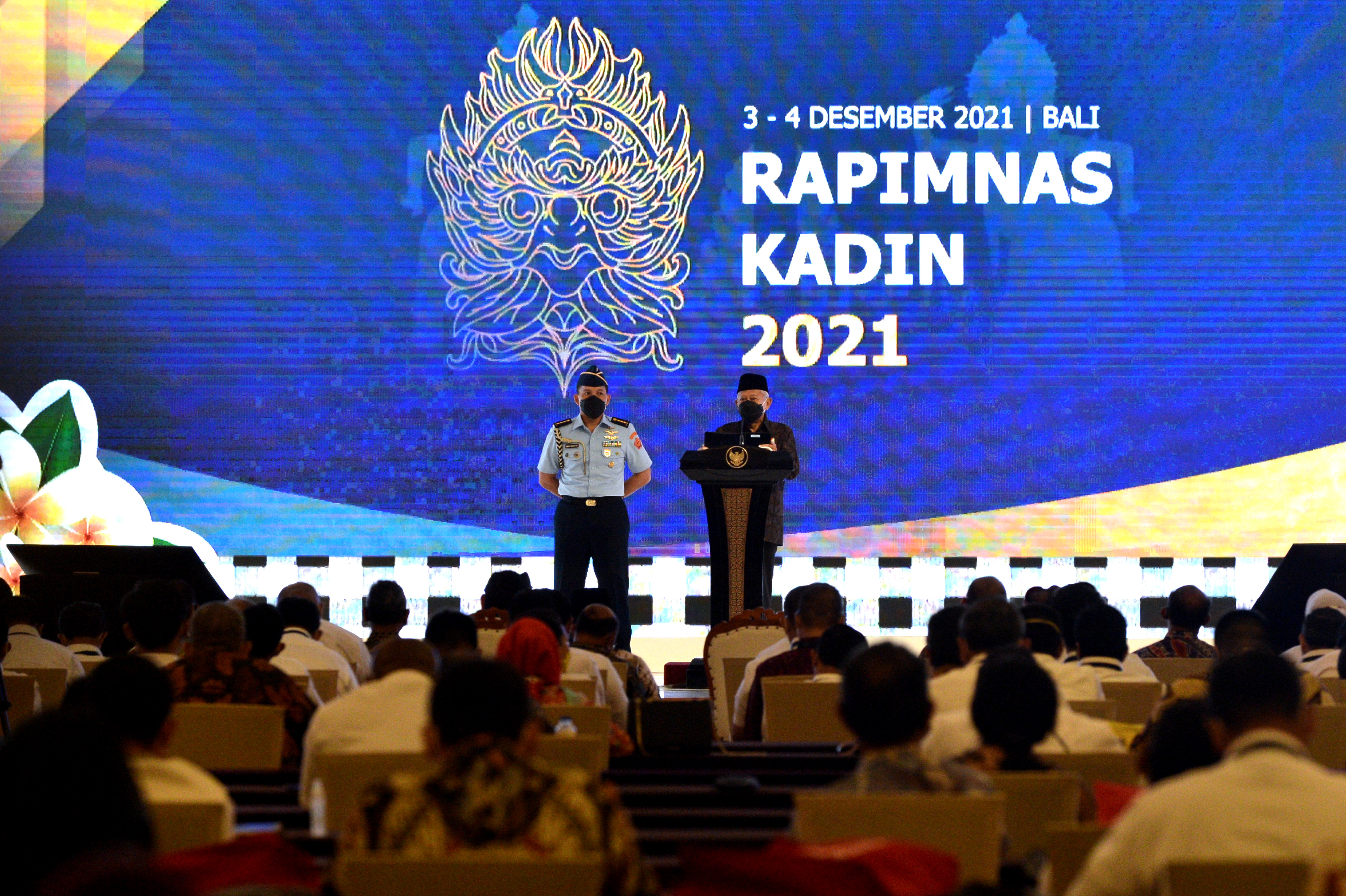 Wakil Presiden Ma'ruf Amin menutup perhelatan Rapimnas kadin 2021