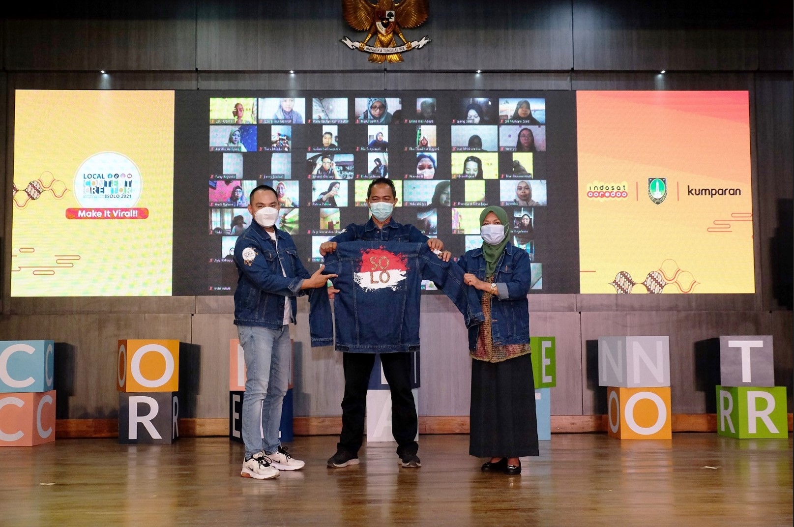 Acara Local Content Creator yang diadakan Indosat Ooredoo di Solo.
