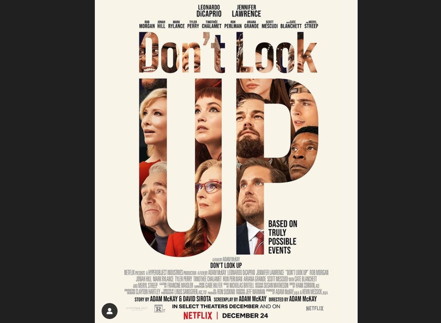 Poster film Don't Look Up