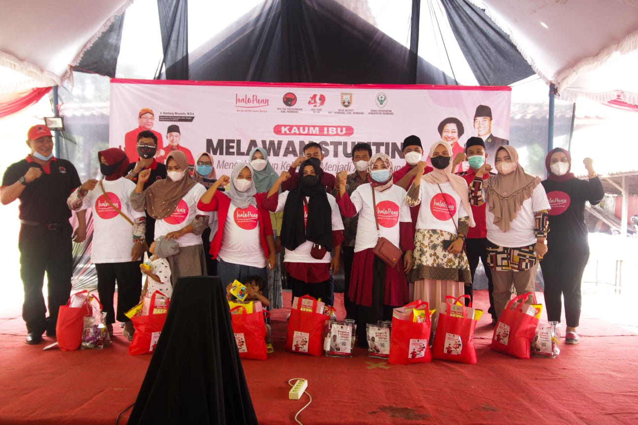 Kegiatan Gerakan Melawan Stunting dilaksanakan di Desa Ngotet, Kecamatan Rembang, Jawa Tengah.